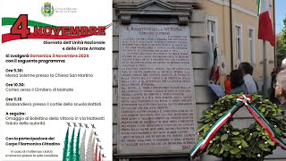 Malnate Commemorazione 4 Novembre 03112024 [upl. by Nnyluqcaj]