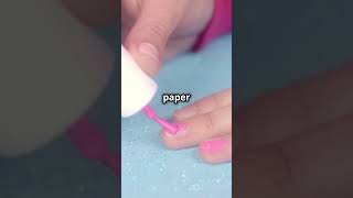 💅DIY Fake Nails with Paper shorts [upl. by Calendra942]