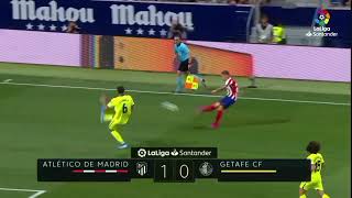 Álvaro Morata Gol Atlético de Madrid VS Getafe CF 201920 [upl. by Oigimer]