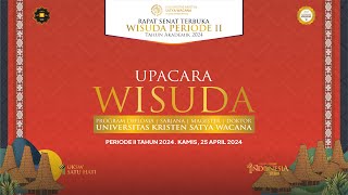 Upacara Wisuda UKSW Periode II Tahun 2024 [upl. by Akfir]