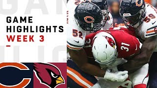 Bears vs Cardinals Week 3 Highlights  NFL 2018 [upl. by Suravat]