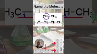 Naming organic molecules Amines  3methylbutan2amine nomenclature organicchemistry study [upl. by Maag]