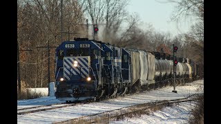 Great Lakes Central GP35 Trio on CSX [upl. by Ittak]