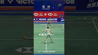 Longest rally 61 shots Loh Kean Yew vs Anders Antonsen  China Open 2023 R16 shorts badminton [upl. by Arnst]