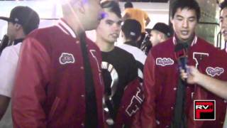 WOD LA 2011  YTF Crew interview featuring DTrix Ryan Higa KevJumba JR Aquino [upl. by Dunson]