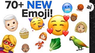 70 New Emoji coming to iOSwatchOSmacOS [upl. by Ymor]