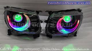 Ignis RGB Crystal Drl Biled Projector Headlights if you want then Call  WhatsApp us 09711510017 [upl. by Wald226]