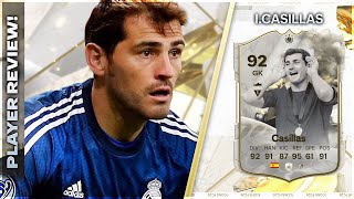 BEST GK IN THE GAME 92 RATED THUNDERSTRUCK ICON IKER CASILLAS PLAYER REVIEW  EA FC24 [upl. by Dryfoos169]