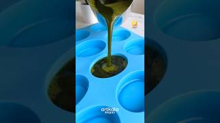 Neem soap making 😍😍 soapmaking soapcutting soap [upl. by Anilatsyrc735]