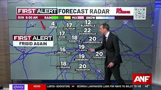 First Alert Forecast Frigid weather returns soon [upl. by Ehpotsirhc]