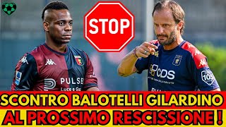 Balotelli non convocato per la fiorentina scontro Gilardino Alla prossima balotellata rescissione [upl. by Safier]