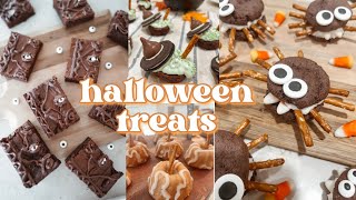 🍁HALLOWEEN PARTY TREATS  Spell Book Brownies Witch Brownies amp More [upl. by Arocahs246]