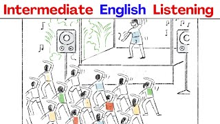 British English Listening  Dance Class Comprehensible Input B1 [upl. by Dlanigger]