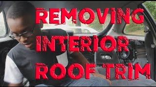 Project Integra Removing Interior Roof Trim [upl. by Eenalem98]