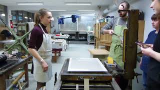 Workshop LITHOGRAPHIE avec Robin POMA  février 2018 [upl. by Garv]