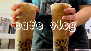 yummy chai🤤🍁  cafe vlog  episode 19  boba shop🧋 [upl. by Mushro]