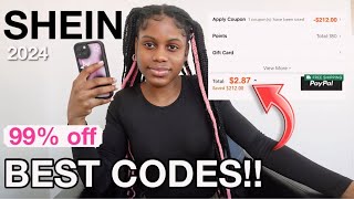 The BEST SHEIN COUPON CODE 2024  new updated active SHEIN discount code [upl. by Celestia782]