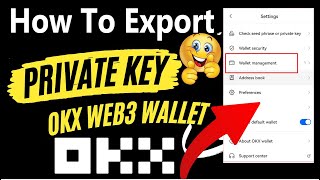 How To Export Private Key from OKX Wallet  Best Cryptocurrency Wallets [upl. by Berg]