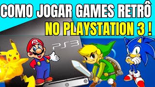 COMO JOGAR JOGOS RETRO NO PS3  EMULADORES NO PLAYSTATION 3 [upl. by Kloster]