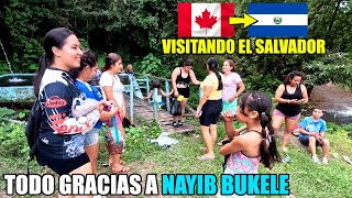 VINO DE CANADA A DISFRUTAR DE EL SALVADOR 😍🙏 TODO GRACIAS A NUESTRO PRESIDENTE 🙏 [upl. by Ynehteb]