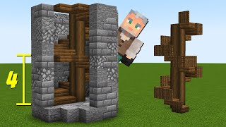 How To Build Spiral Stairs CORRECTLY In Minecraft [upl. by Hindu993]