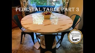 How To Make A Pedestal Kitchen Table Part 2 Epoxy Finish [upl. by Sonitnatsok]