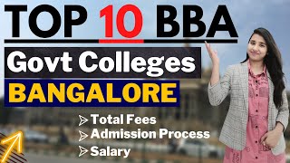 BBA Colleges in Bangalore without Entrance Exam  BBA Govt Colleges  Bangalore BBA Colleges Salary [upl. by Kurzawa635]