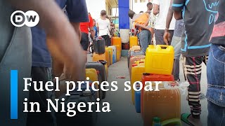 End of fuel subsidies hits struggling Nigerians hard  DW News [upl. by Llerruj982]