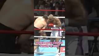 FOREMAN VS COONEYJanuary 15 1990 boxing heavyweightboxer [upl. by Sitoiyanap]