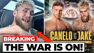 Jake Paul Claps Back at Canelo’s Fight Challenge – MustSee Response [upl. by Jereme380]