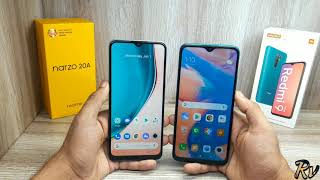 Realme Narzo 20A vs Redmi 9 Prime  Which Should You Buy [upl. by Lu]