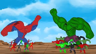 Evolution of Hulk vs Evolution of SpiderMan 2022  SUPER HEROES MOVIE ANIMATION [upl. by Atikir]