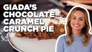 How to Make Giadas Chocolate Caramel Crunch Pie  Giadas Holiday Handbook  Food Network [upl. by Ainocal]