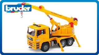 Bruder Toys MAN TGA Crane Truck 02754 [upl. by Xer130]