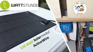 110 Watt Solar auf dem Wohnwagen von Wattstunde  Rabattcode in der Beschreibung [upl. by Lammaj]