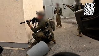 Dramatic video captures Israeli naval commandos retaking Gaza border post [upl. by Nosnorb]