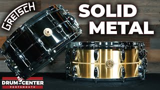 Gretsch USA Solid Metal  4 Snare Drums Compared [upl. by Giacinta175]