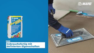 MAPEI Anwendungstechnik  Estrichlösung für einen schnell belegbaren Untergrund [upl. by Leftwich]