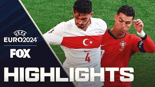 Türkiye vs Portugal Highlights  UEFA Euro 2024 [upl. by Septima]