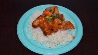 CROCKPOT ORANGE CHICKEN  3 INGREDIENTS [upl. by Magel263]