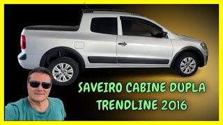 PREÇO E KM SAVEIRO CABINE DUPLA TRENDLINE 2016 [upl. by Nylahsoj]