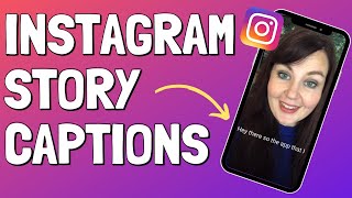 How I add Captions to my Instagram Stories  Instagram Subtitles [upl. by Oina]