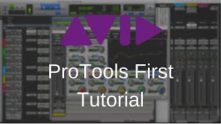 AVID ProTools First Recording Tutorial deutsch  Aufnehmen [upl. by Retseh]