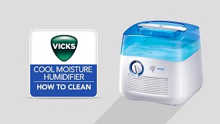 Vicks Cool Moisture Humidifier V3900  How To Clean [upl. by Sollars]