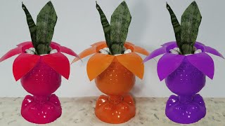 Amazing Diy Flower Pot Made With Plastic Bottles Gardening Tips and Ideas [upl. by Machute]