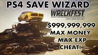 PS4 Wreckfest  999999999 Max Credits amp Max Experience Cheat  PS4 Save Wizard  1080p 30FPS HD [upl. by Mayeda]