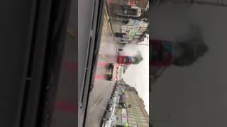 Bus catches fire on Barkingside High Street [upl. by Jaycee]