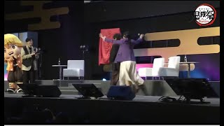 Hayami Saori merry entrance at Kimetsu no Yaiba event [upl. by Lavud129]