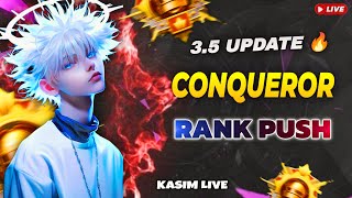 CONQUEROR RANK PUSH IN NEW 34 UPDATE 😍  BGMI LIVE  shortsfeed pubgmobile bgmilive [upl. by Hearsh]