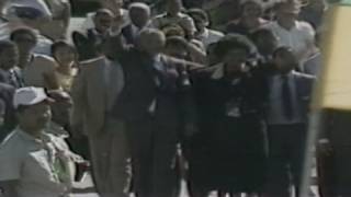 CNN Flashback to 1990 Nelson Mandela freed from prison [upl. by Lea]